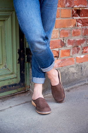 Slippers / Tofflor - Patrik 952 Espresso nubuck Nubuck | Docksta Sko