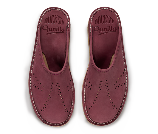Slippers / Tofflor - Gunilla 901 Bordeaux Nubuck | Docksta Sko
