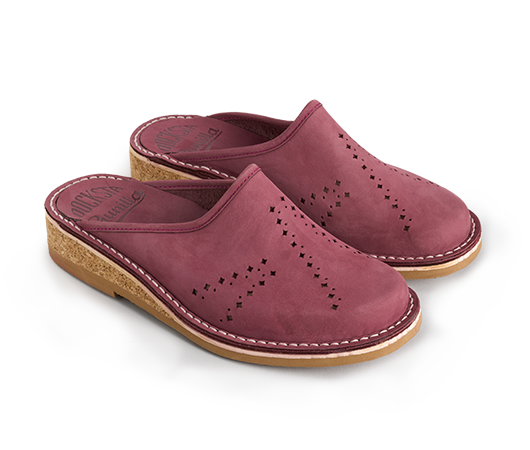 Slippers / Tofflor - Gunilla 901 Bordeaux Nubuck | Docksta Sko