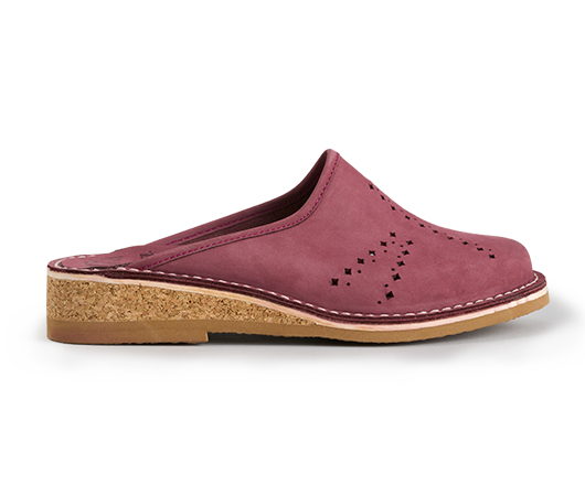 Slippers / Tofflor - Gunilla 901 Bordeaux Nubuck | Docksta Sko