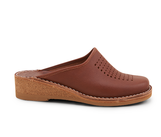 Slippers / Tofflor - Gunilla 902 Brun 902 694 Vegetabiliskt garvat läder | Docksta Sko