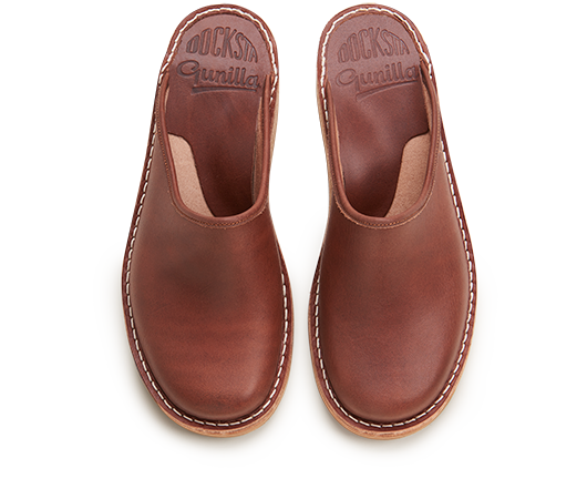 Slippers / Tofflor - Gunilla 911 Brun 911 694 Vegetabiliskt garvat läder | Docksta Sko