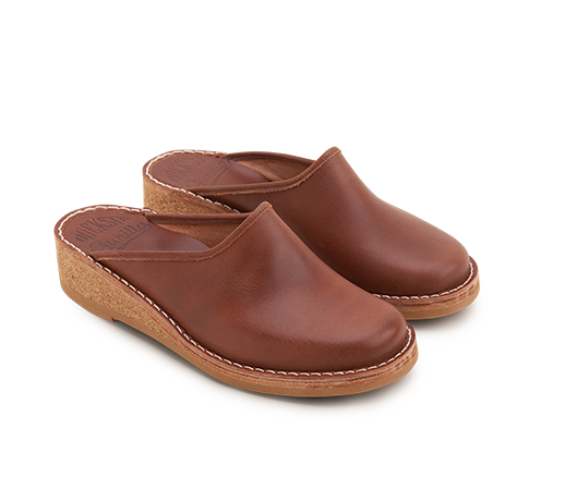 Slippers / Tofflor - Gunilla 911 Brun 911 694 Vegetabiliskt garvat läder | Docksta Sko