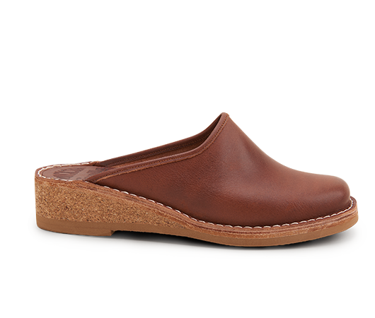 Slippers / Tofflor - Gunilla 911 Brun 911 694 Vegetabiliskt garvat läder | Docksta Sko