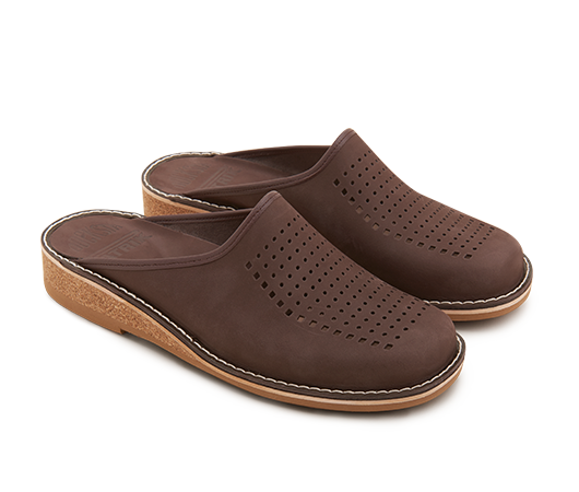 Slippers / Tofflor - Patrik 952 Kampanj! Espresso nubuck Nubuck | Docksta Sko