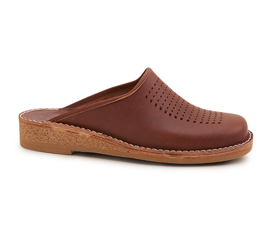 Slippers / Tofflor - Patrik 952 Brun 952 694 Vegetabiliskt garvat läder | Docksta Sko