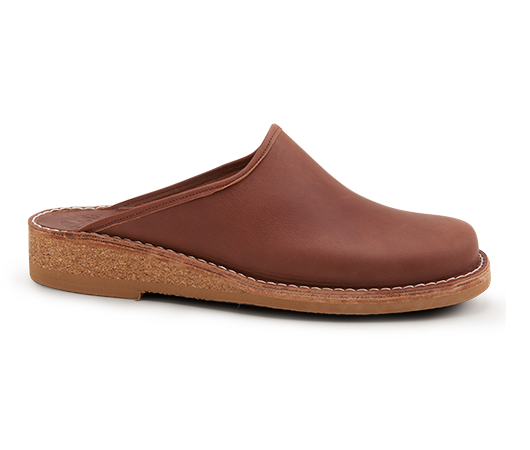 Slippers / Tofflor - Patrik 962 Brun 962 694 Vegetabiliskt garvat läder | Docksta Sko