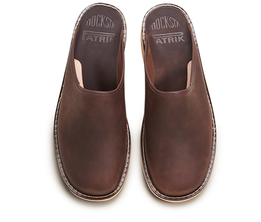 Slippers / Tofflor - Patrik 962 Brun fettad 962 703 | Docksta Sko