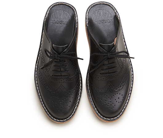 Slippers / Tofflor - Brogues 970 Svart vegetabiliskt garvat 970 695 Vegetabiliskt garvat läder | Docksta Sko
