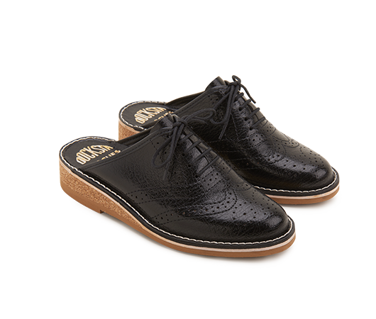 Slippers / Tofflor - Brogues 970 Svart | Docksta Sko