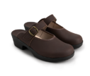 Damclogs Ballerina Brun fettad